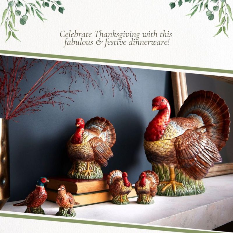 Cazuela de Sopa Spode 2700 ml con Forma de Pavo de Dolomita