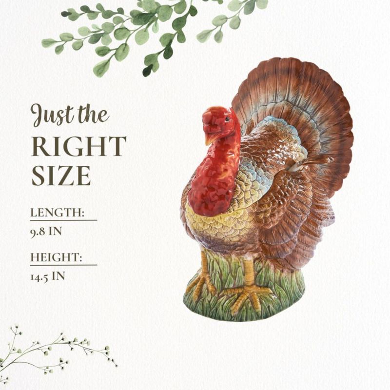 Cazuela de Sopa Spode 2700 ml con Forma de Pavo de Dolomita