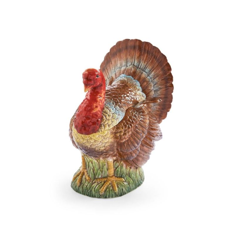 Cazuela de Sopa Spode 2700 ml con Forma de Pavo de Dolomita