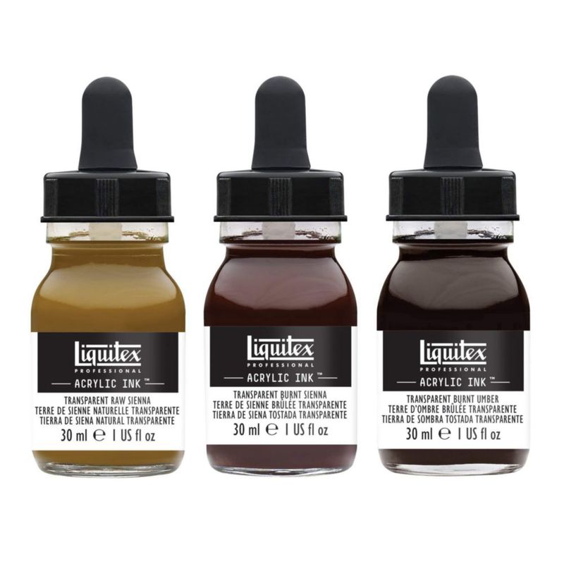 Tinta Acrílica Liquitex 30 ml Transparente - Juego de 3