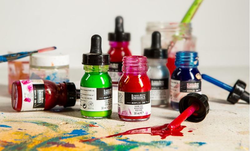 Tinta Acrílica Liquitex 30 ml Transparente - Juego de 3