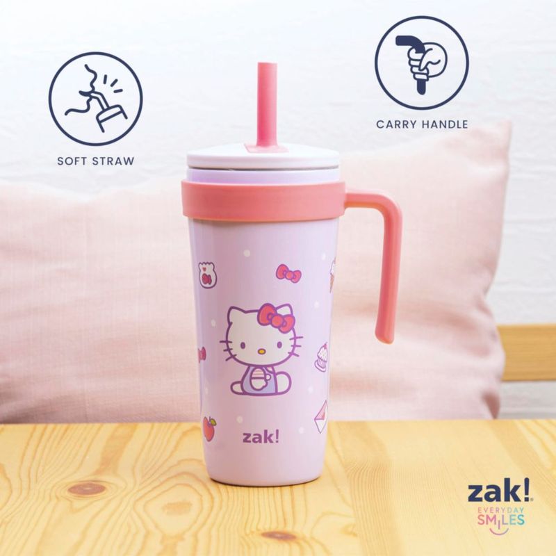 Vaso Térmico de Viaje Zak Designs 532 ml Hello Kitty (Acero Inoxidable)