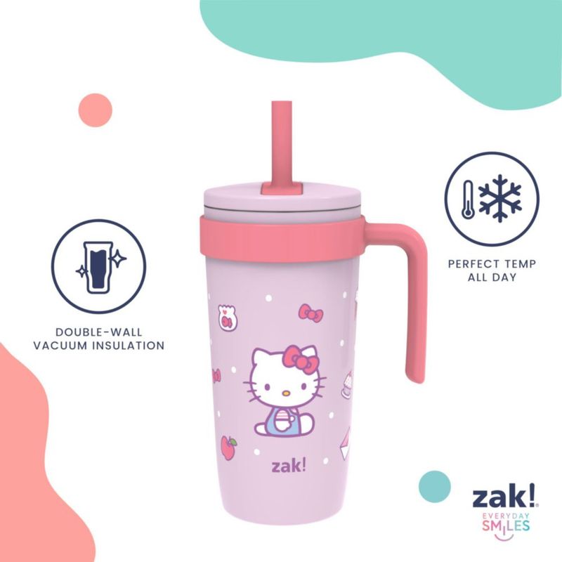Vaso Térmico de Viaje Zak Designs 532 ml Hello Kitty (Acero Inoxidable)