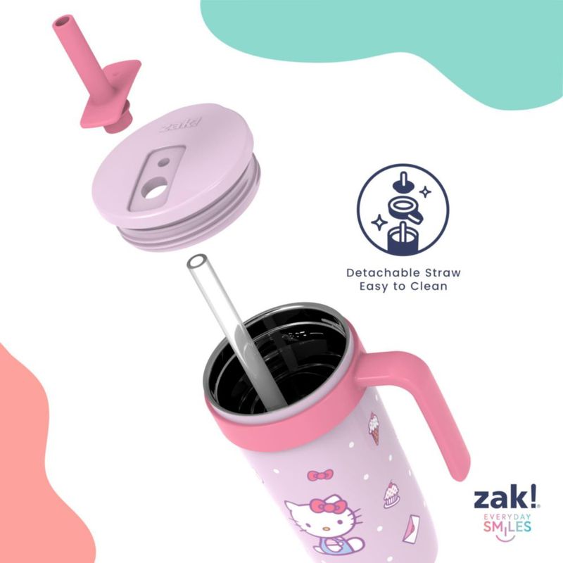 Vaso Térmico de Viaje Zak Designs 532 ml Hello Kitty (Acero Inoxidable)