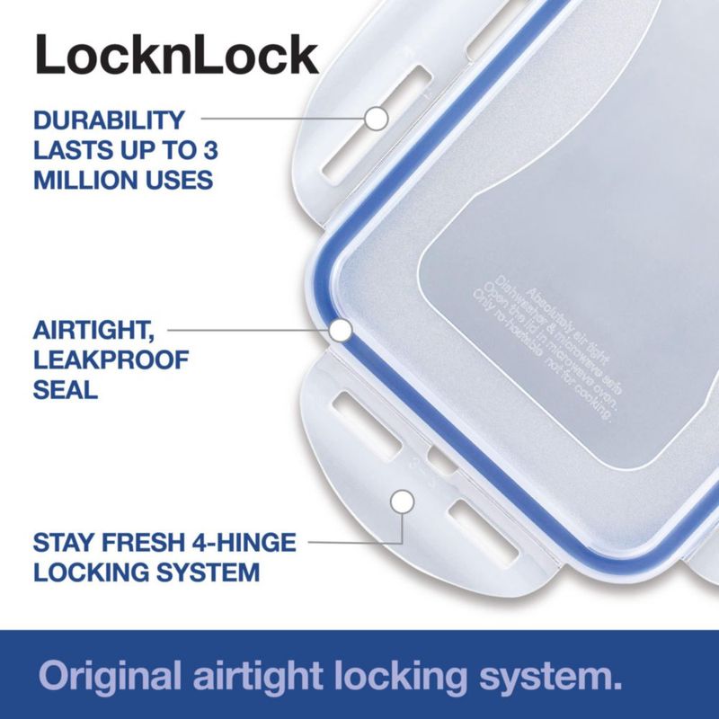 Juego de 10 piezas transparentes para almacenamiento de alimentos LocknLock
