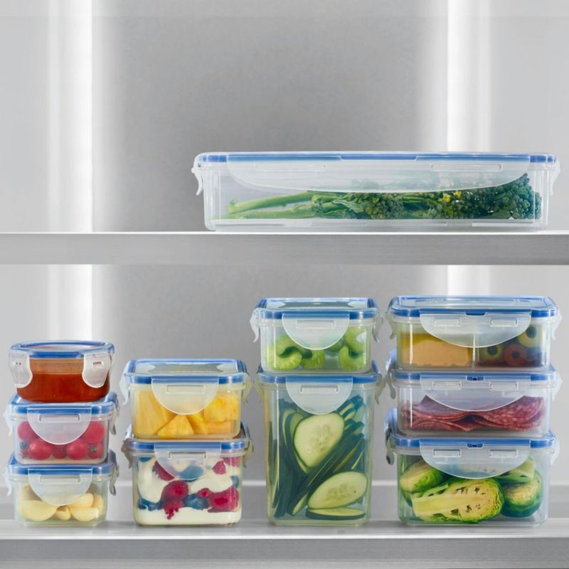 Juego de 10 piezas transparentes para almacenamiento de alimentos LocknLock