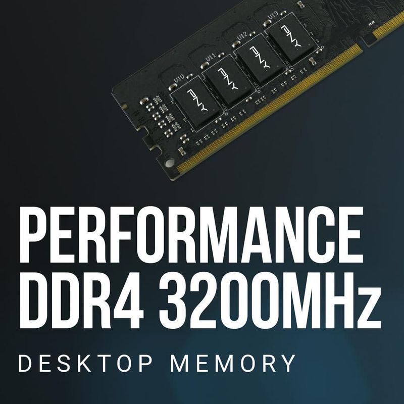 Memoria para Escritorio PNY 16GB DDR4 3200MHz CL22 1.2V