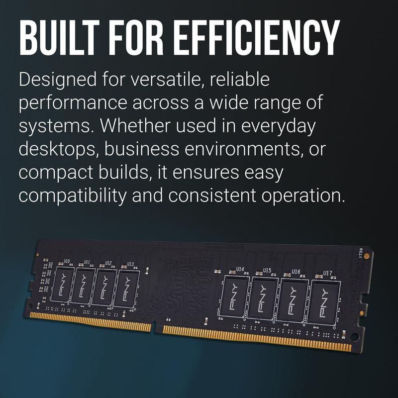 Memoria para Escritorio PNY 16GB DDR4 3200MHz CL22 1.2V
