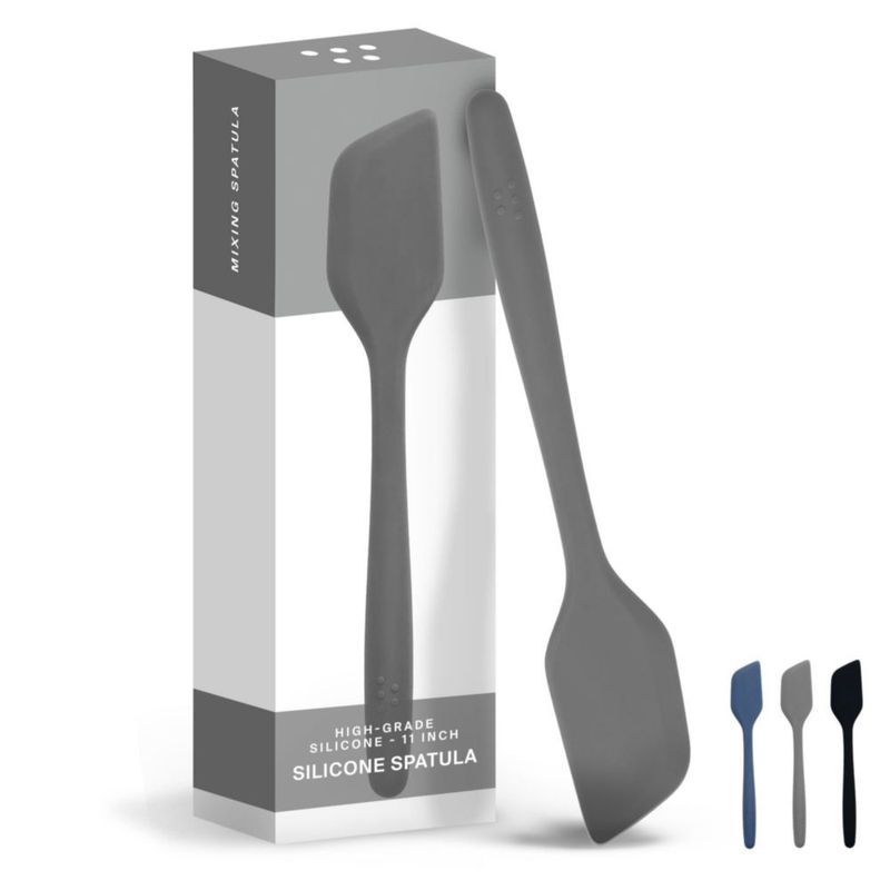 Espátula de Cocina Misen de 28 cm Silicona Gris Apta para Lavavajillas