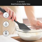 Espátula de Cocina Misen de 28 cm Silicona Gris Apta para Lavavajillas