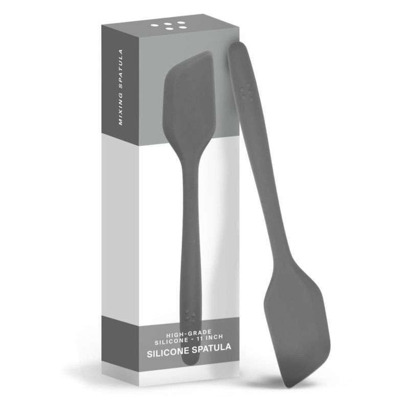 Espátula de Cocina Misen de 28 cm Silicona Gris Apta para Lavavajillas