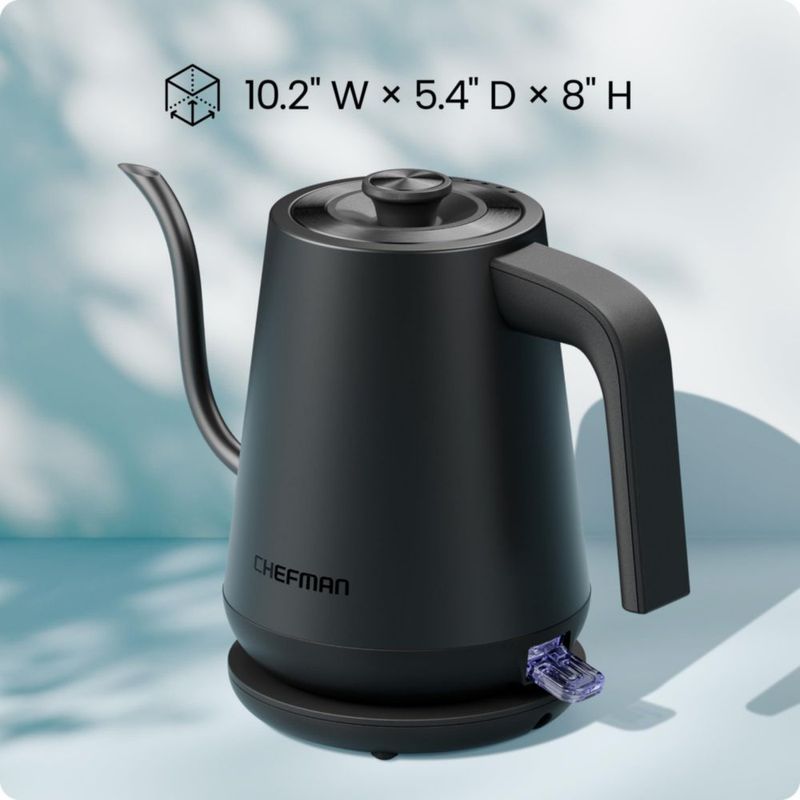 Hervidor Eléctrico Chefman 0.8 L Negro 120 V para Café de Goteo