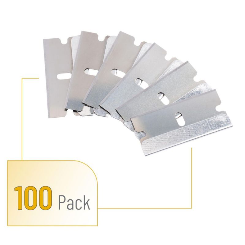 Cuchillas Bates Choice de 100 unidades plateadas filo recto