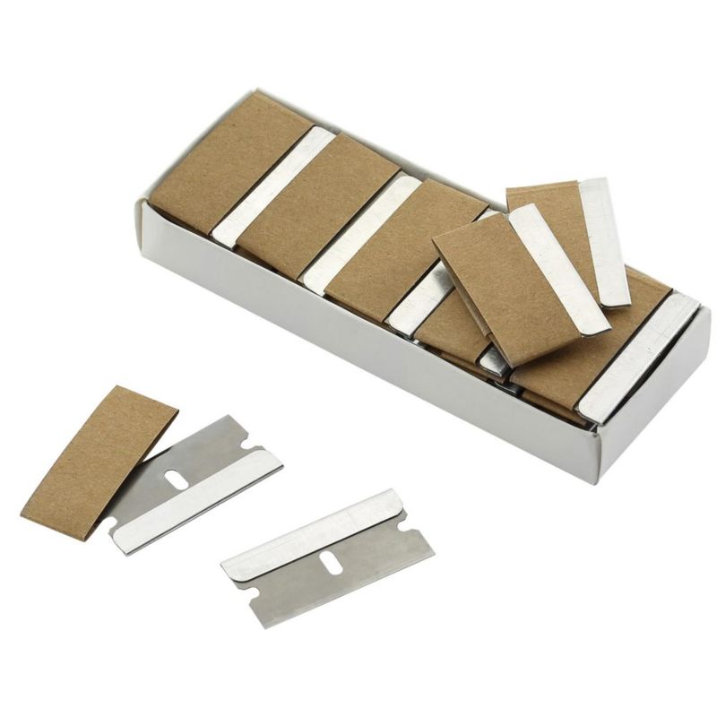 Cuchillas Bates Choice de 100 unidades plateadas filo recto
