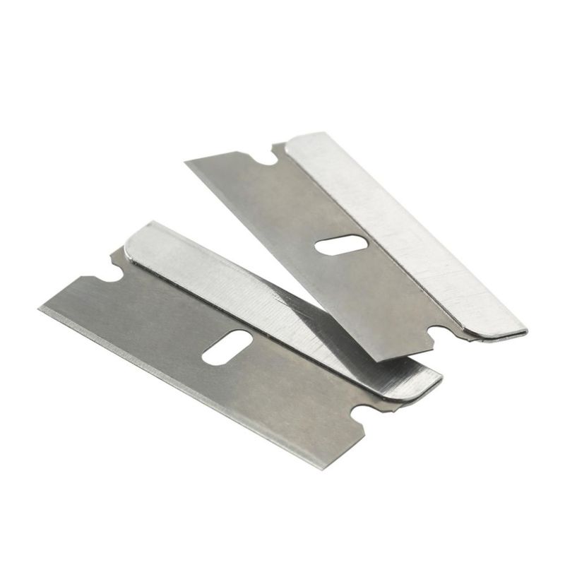 Cuchillas Bates Choice de 100 unidades plateadas filo recto