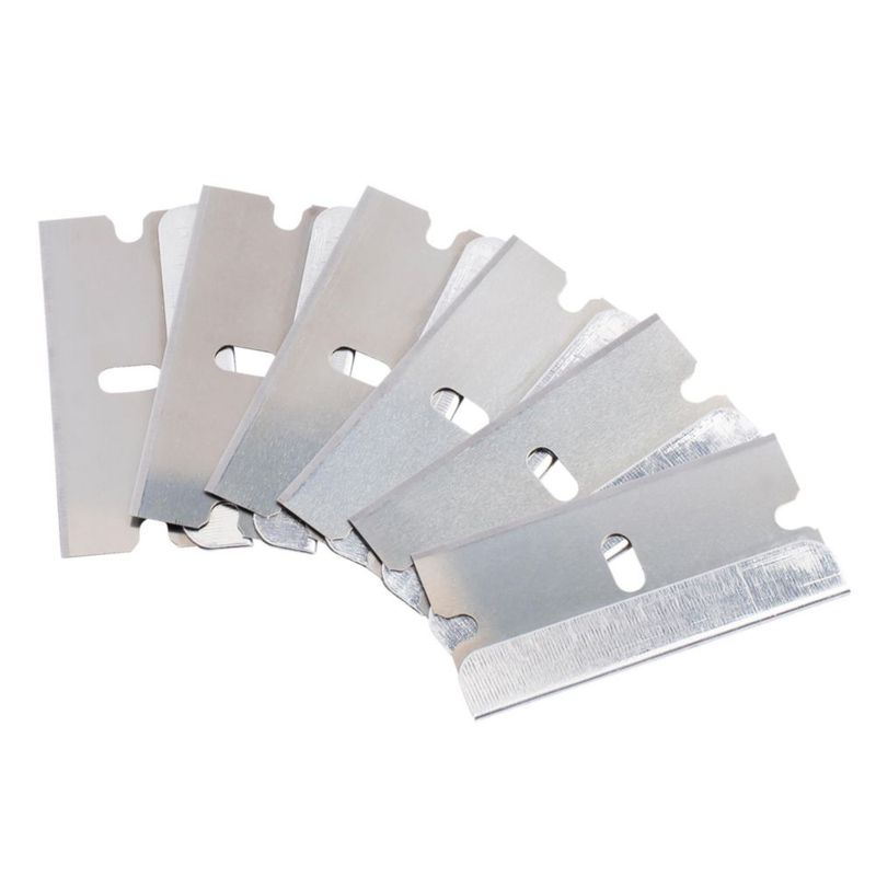 Cuchillas Bates Choice de 100 unidades plateadas filo recto
