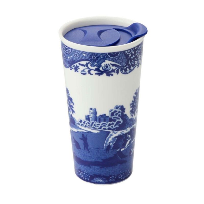 Taza de viaje Spode 355 ml porcelana apta para lavavajillas