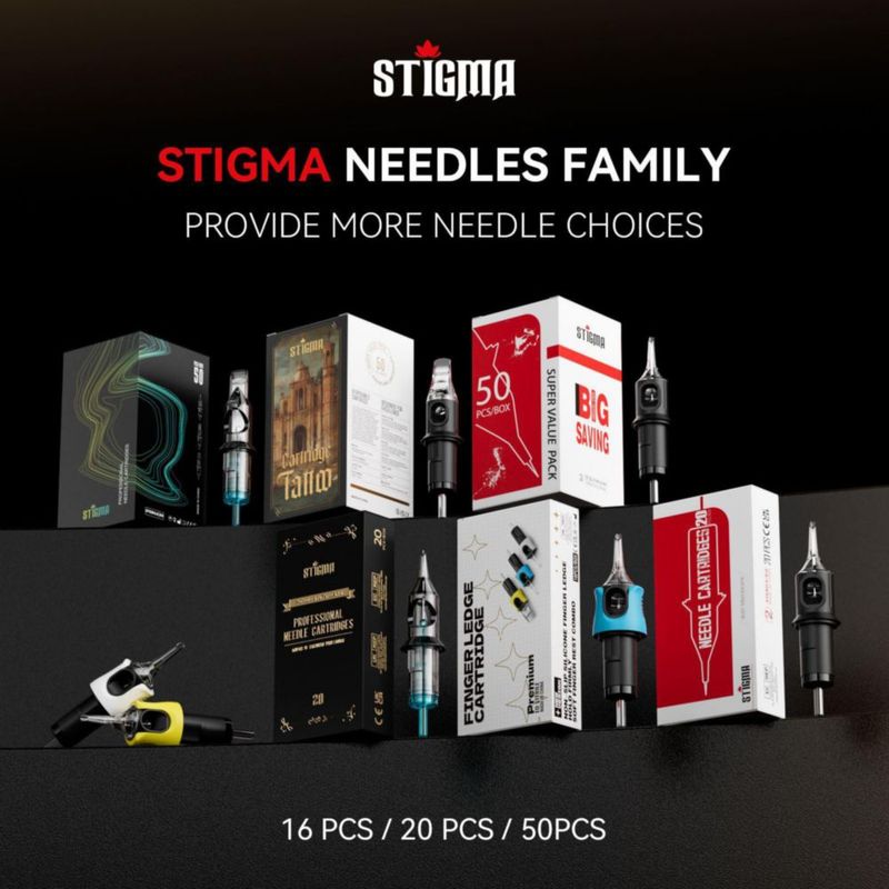 Agujas de tatuaje STIGMA #12 (11RM) 50 uds con membrana