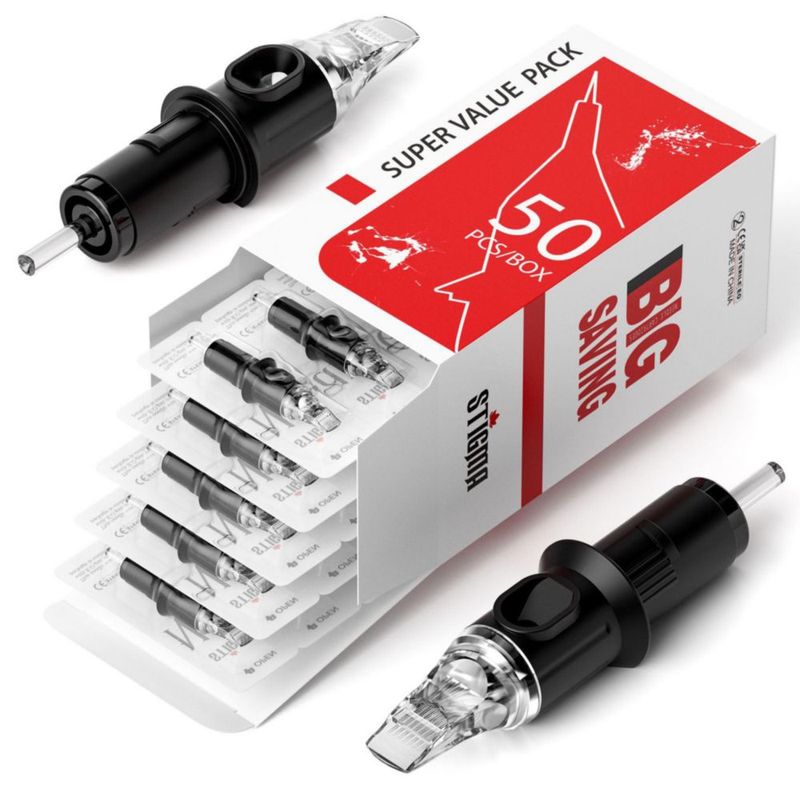 Agujas de tatuaje STIGMA #12 (11RM) 50 uds con membrana