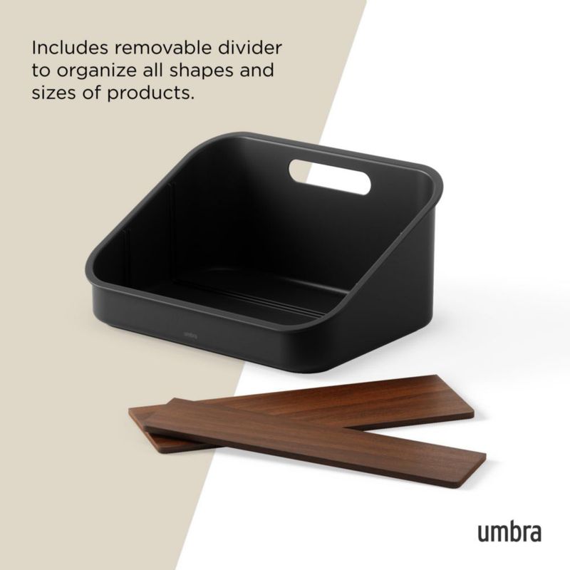 Cajón Umbra Bellwood 26 × 20 × 13 cm Negro/Nogal