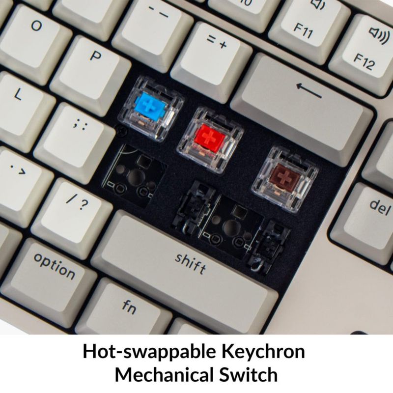 Teclado mecánico Keychron C2 Retro intercambiable en caliente con cable