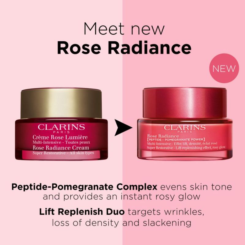 Crema hidratante Clarins Super Restorative Rose Radiance 50 ml