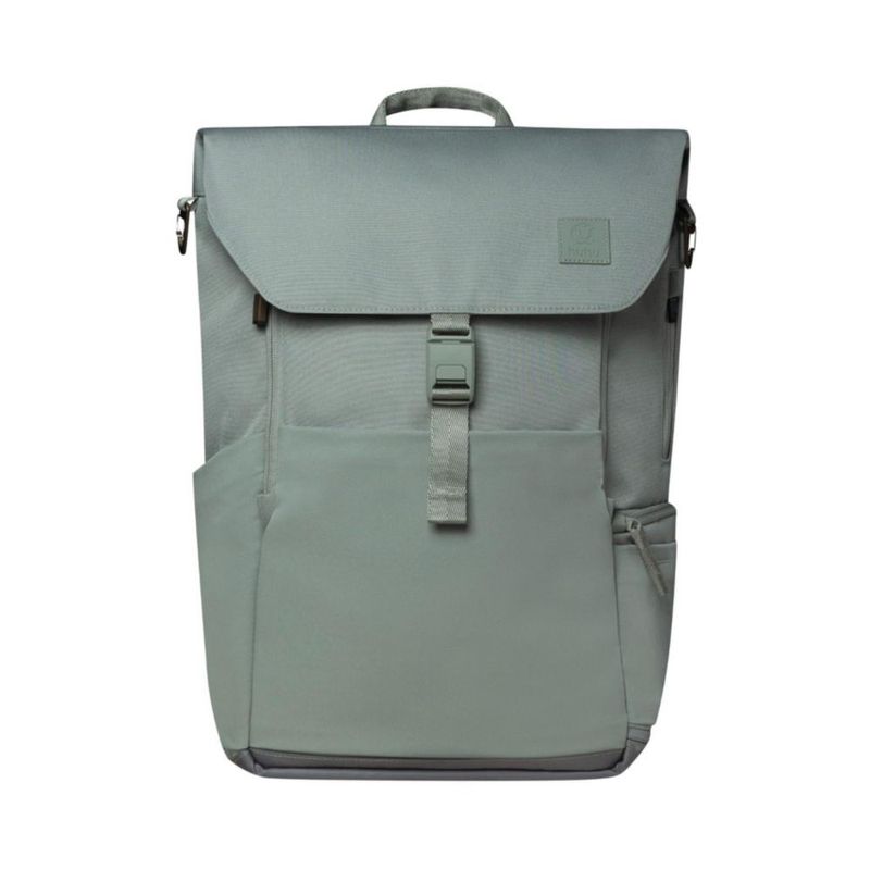 Mochila pañalera Huhu Outdoorsy Sage impermeable