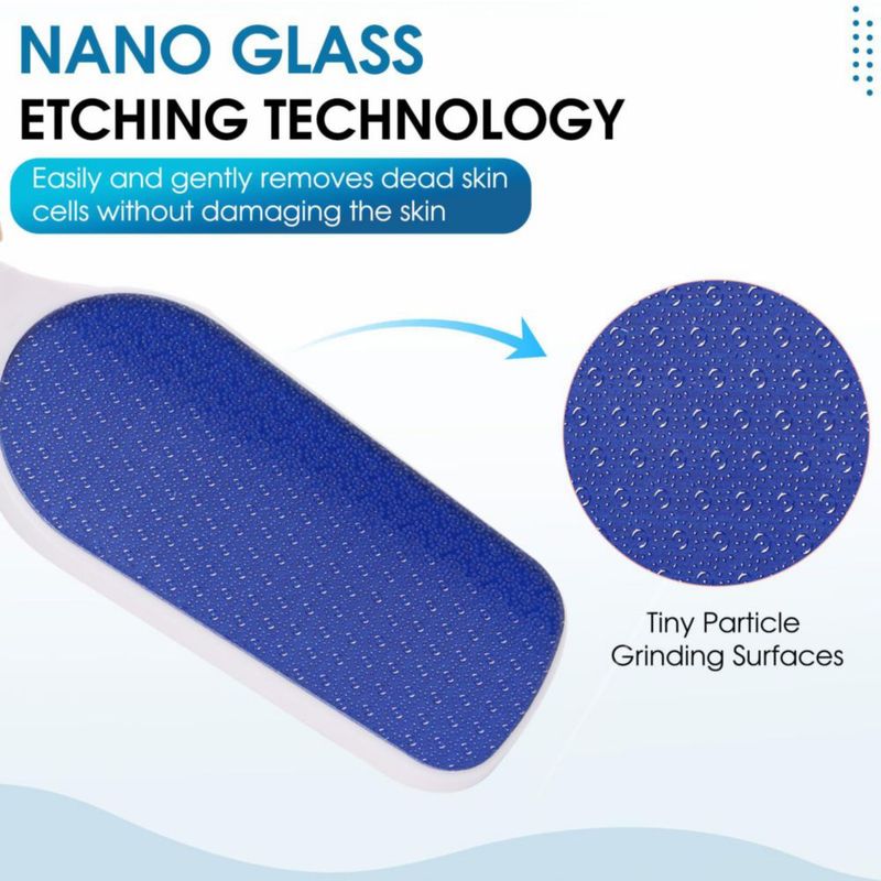 Raspador de Pies Papkolwe Nano-Glass Blanco Ergonómico