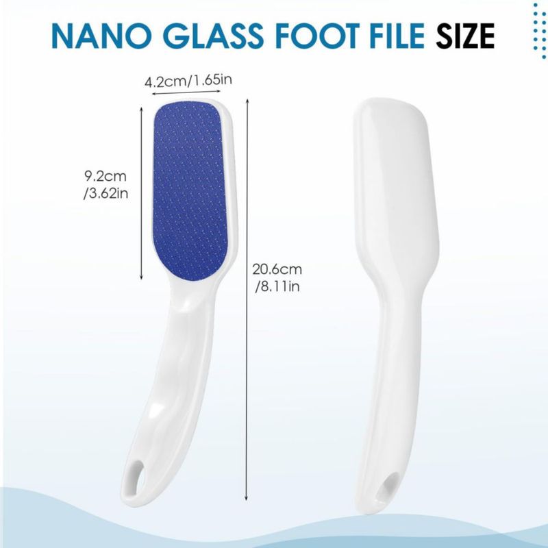 Raspador de Pies Papkolwe Nano-Glass Blanco Ergonómico