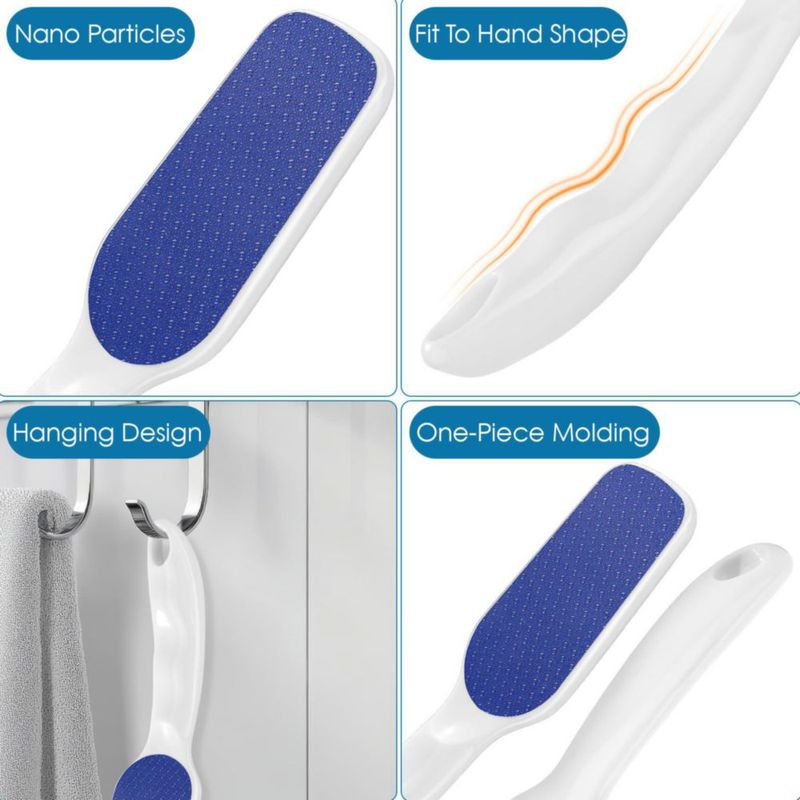 Raspador de Pies Papkolwe Nano-Glass Blanco Ergonómico