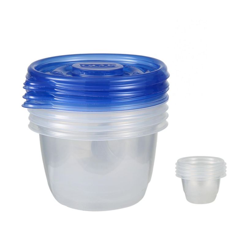 Envase de alimentos Glad 709 ml paquete de 6 unidades 4 con vaso para aderezo