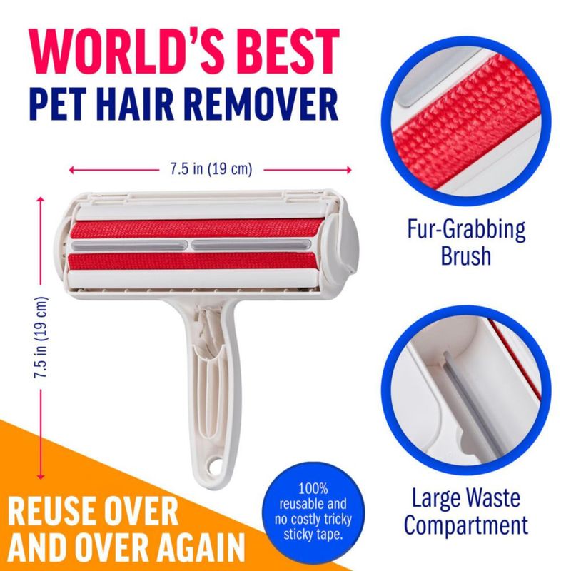 Cepillo de Pelo ChomChom Roller Kit de Aspiradora 13000PA Blanco/Rojo