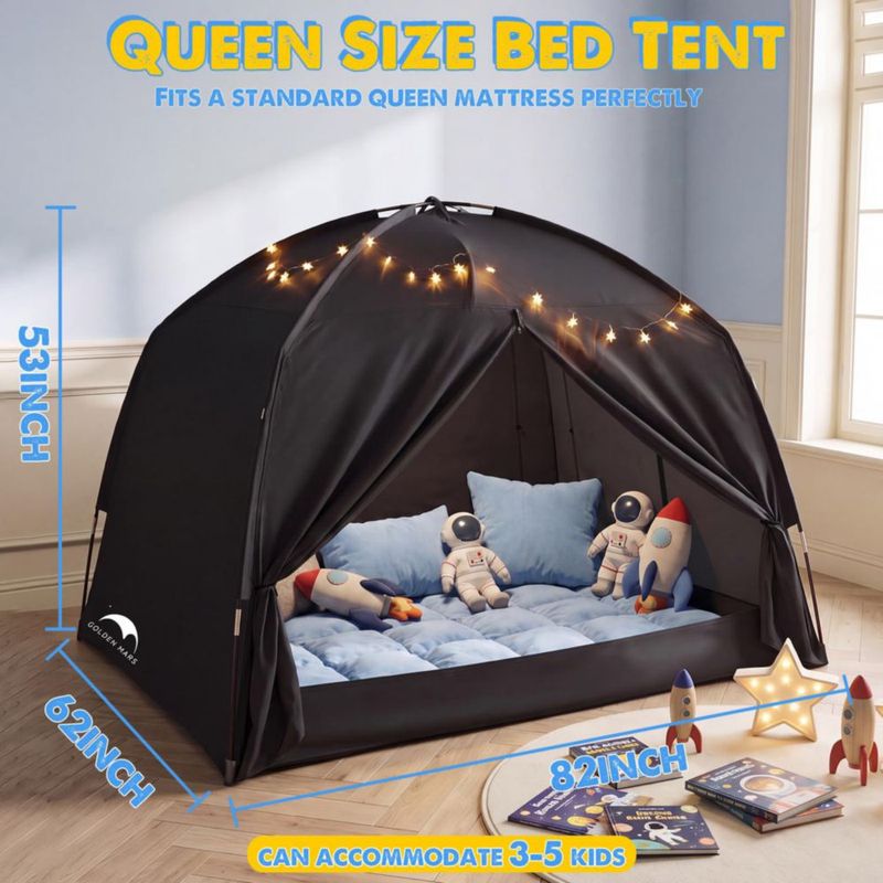 Tienda para cama GOLDEN MARS 210x135x157 cm Opaca