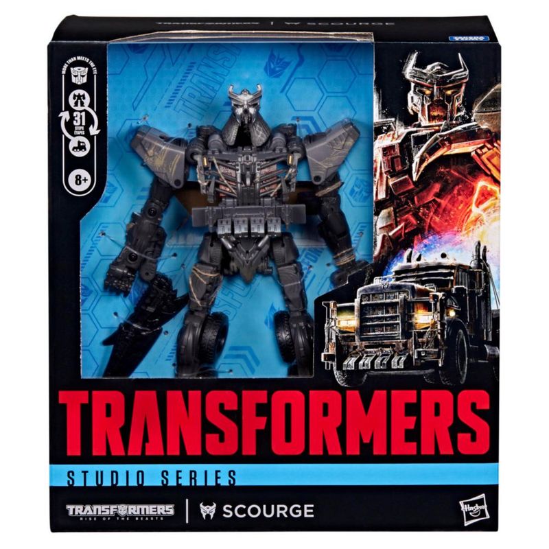 Figura de acción Transformers Scourge 22 cm Clase Líder