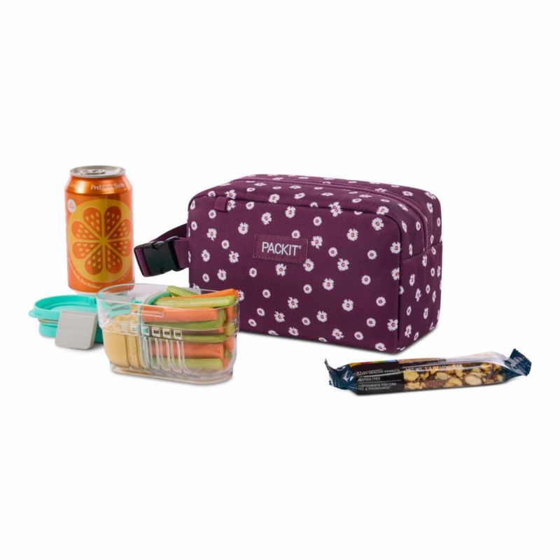 Caja de Snacks PackIt 20 cm Ditsy Daisy Plum