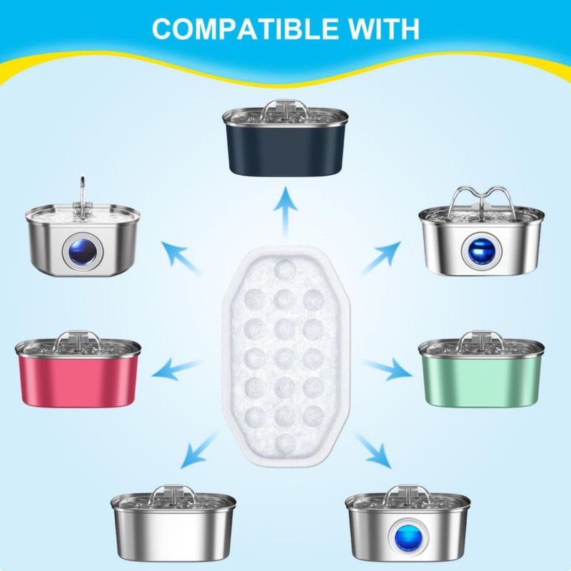 Filtro de agua WEIKEY para bebederos Rellaty y Neareal – Pack de 24 unidades