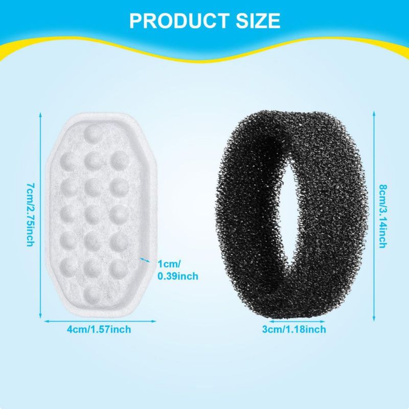 Filtro de agua WEIKEY para bebederos Rellaty y Neareal – Pack de 24 unidades