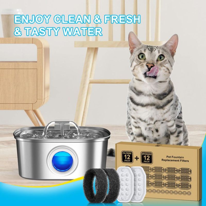 Filtro de agua WEIKEY para bebederos Rellaty y Neareal – Pack de 24 unidades