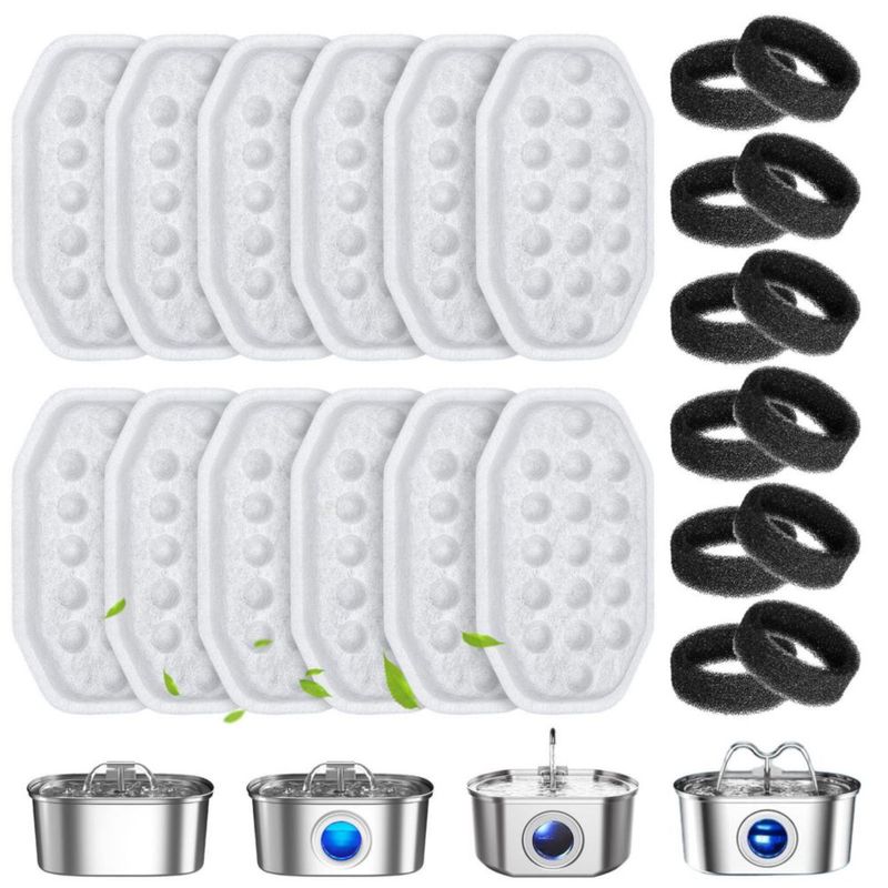 Filtro de agua WEIKEY para bebederos Rellaty y Neareal – Pack de 24 unidades