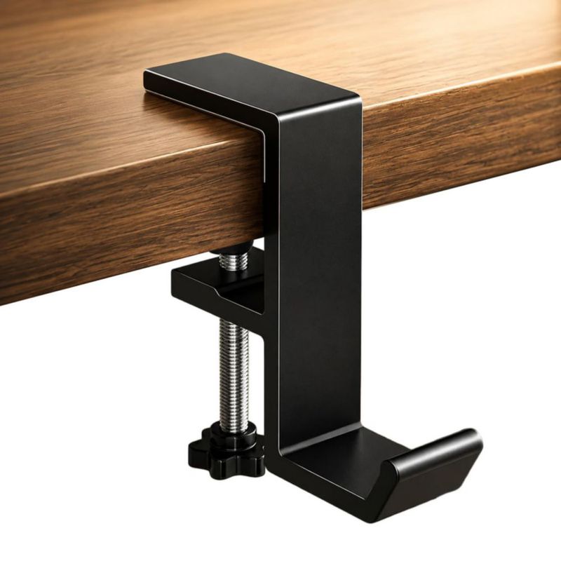 Soporte para auriculares JAKO de aleación de aluminio con gancho de escritorio