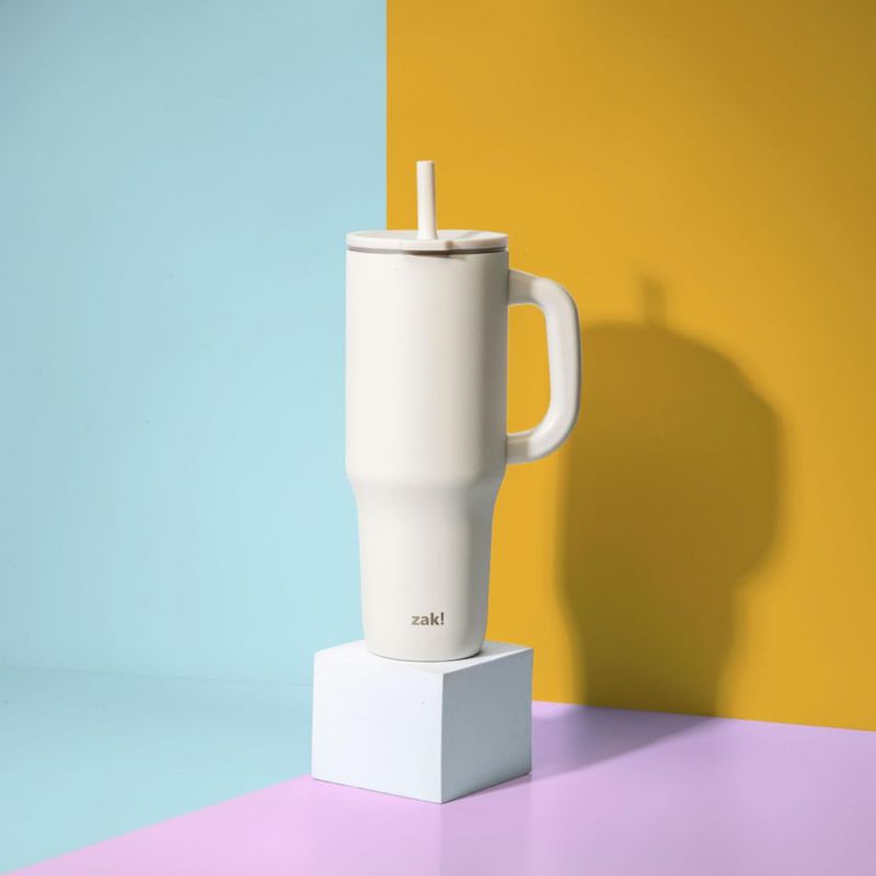 Vaso Térmico de Viaje Zak Designs 1200 ml Blanco Crema