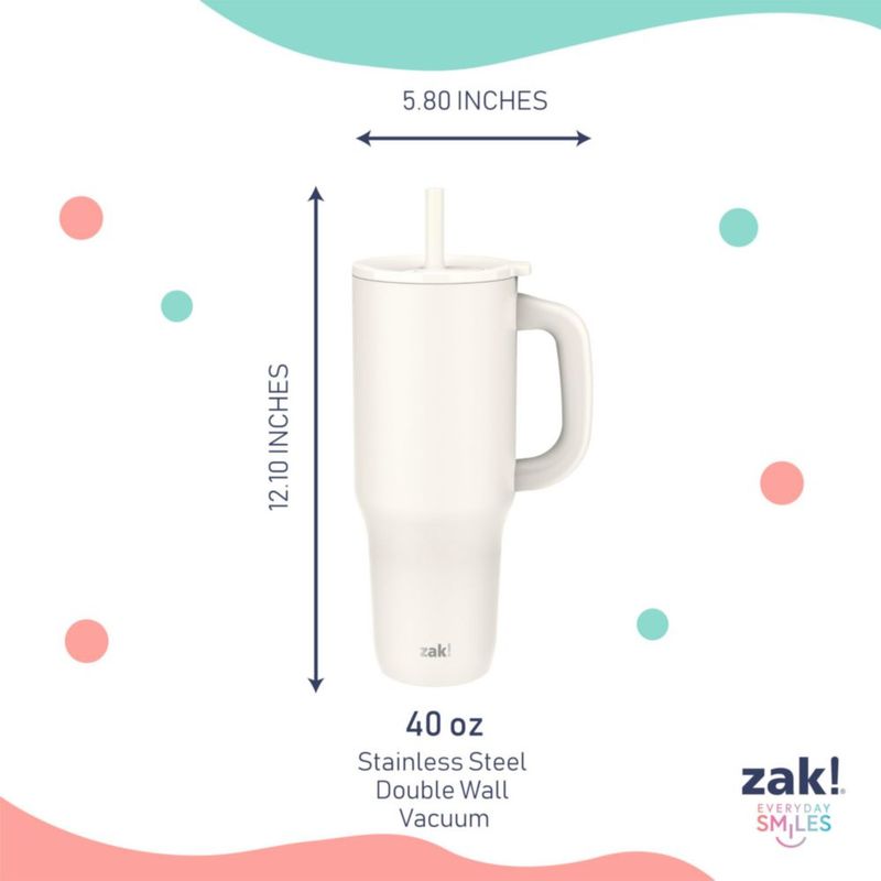 Vaso Térmico de Viaje Zak Designs 1200 ml Blanco Crema