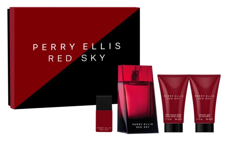 Set de regalo Perfume Perry Ellis Red Sky de 4 piezas para hombre
