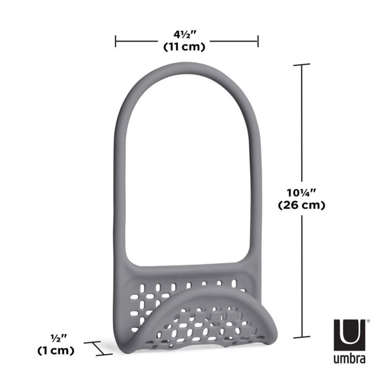 Organizador flexible para fregadero Umbra 26x11x1 cm Gris oscuro