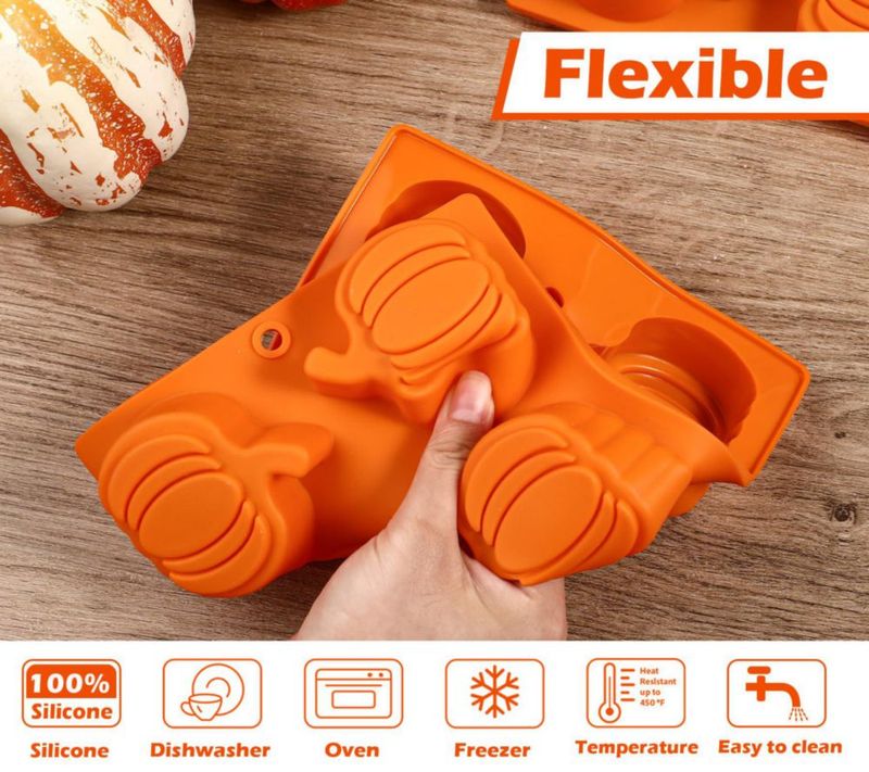 Molde para Pastel Webake de Calabaza con 6 Cavidades - Pack de 2