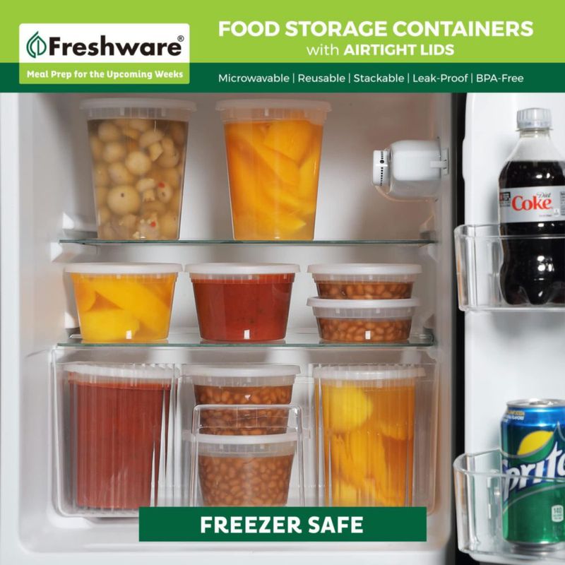 Contenedores Freshware para Almacenamiento de Alimentos 236 ml 240 piezas Sin BPA