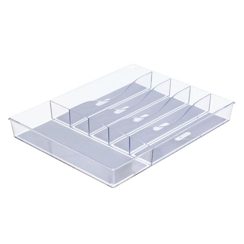 Caddy Glad 38x30 cm organizador de 6 compartimentos de plástico transparente