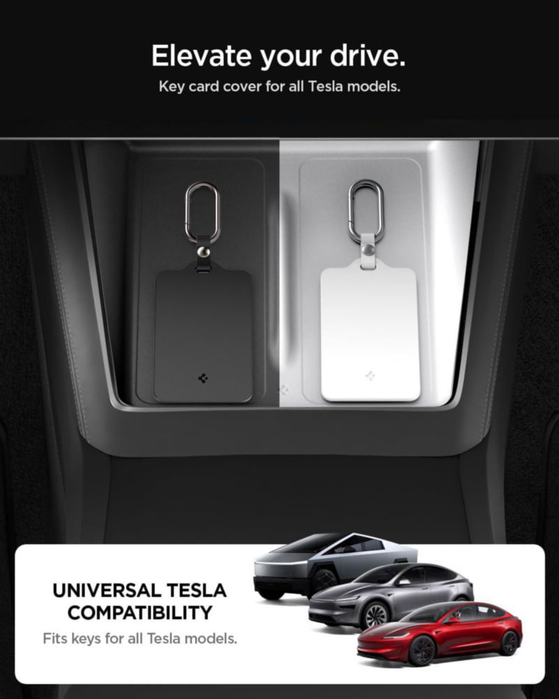 Porta Tarjetas de Llave Spigen Tesla Pack 2 - Negro/Blanco