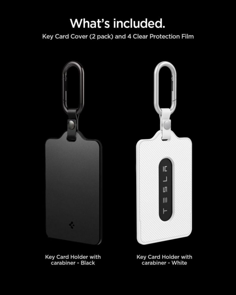 Porta Tarjetas de Llave Spigen Tesla Pack 2 - Negro/Blanco