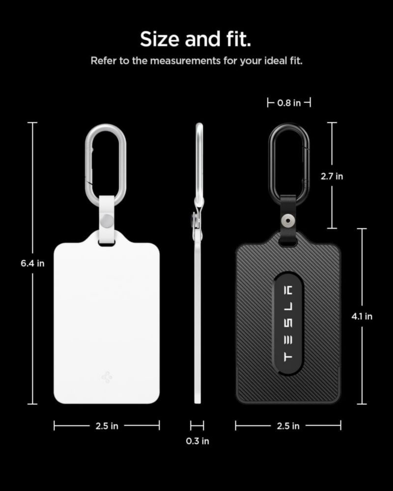 Porta Tarjetas de Llave Spigen Tesla Pack 2 - Negro/Blanco